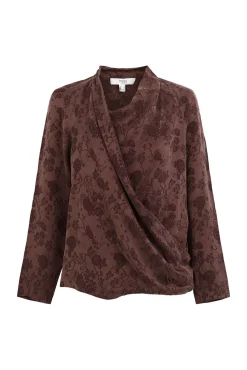 Blusa jacquard . Concha