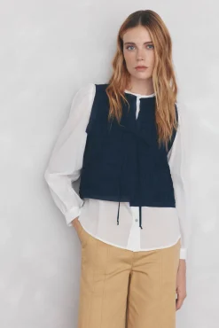 Blusa lisa e solta