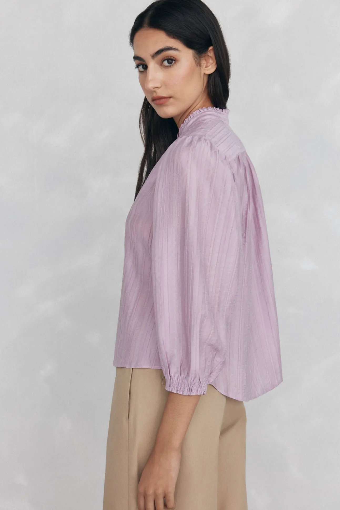 Blusa lisa e solta