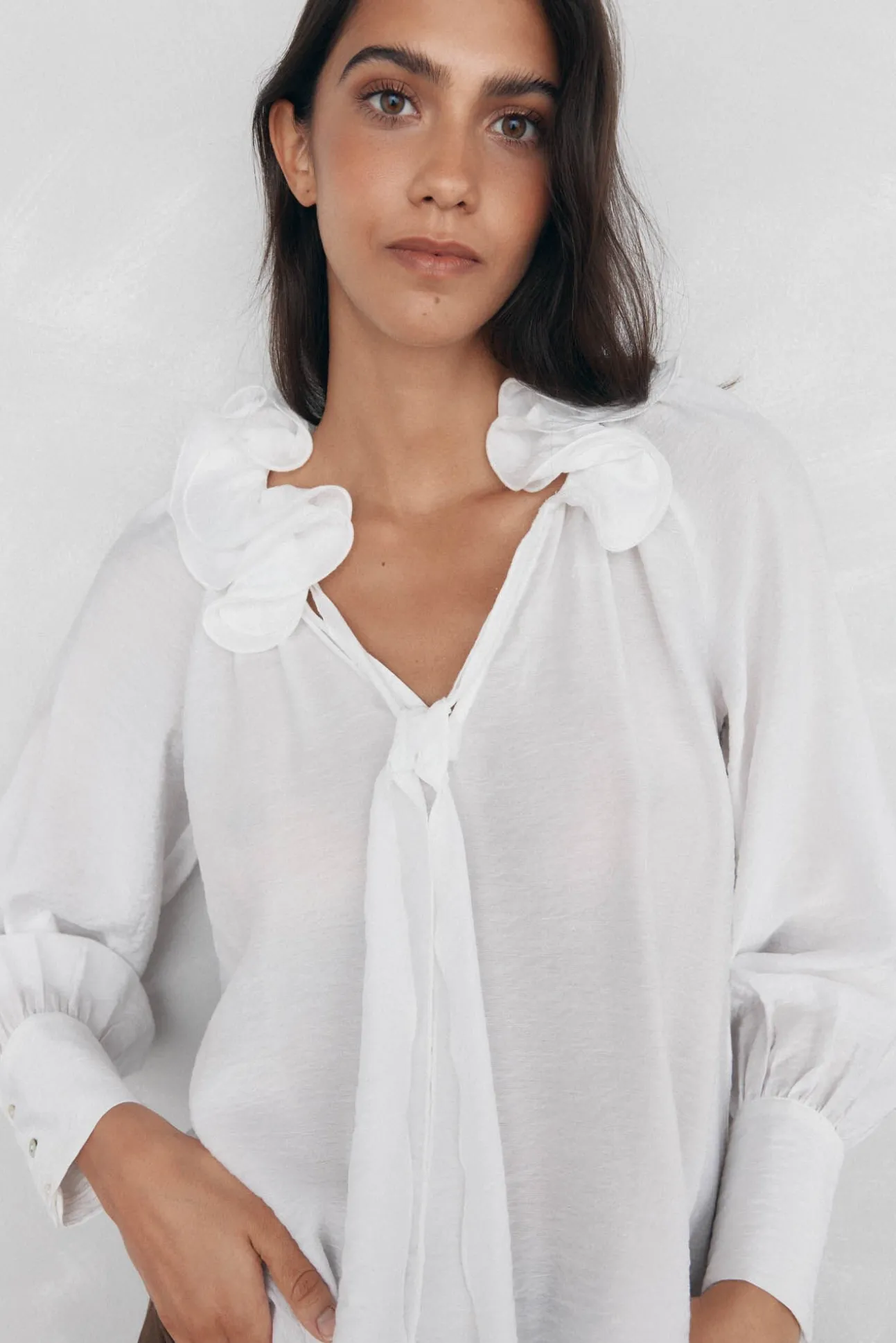 Blusa lisa e solta