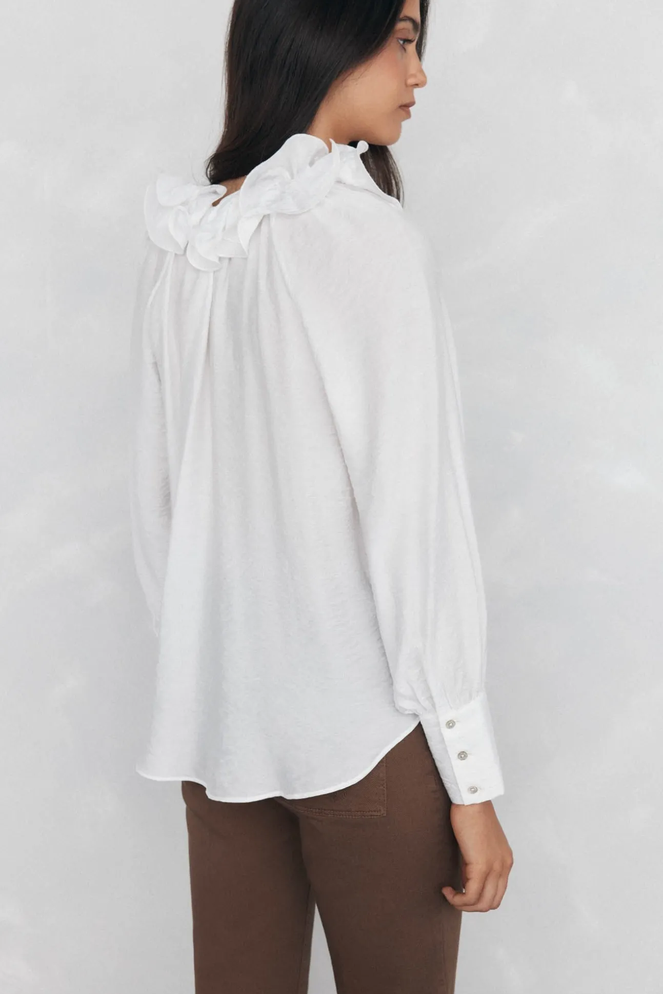 Blusa lisa e solta
