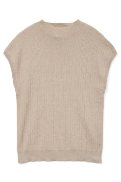 Blusa manga com gola alta