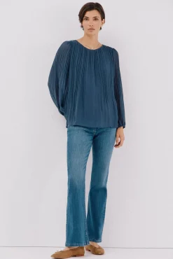Blusa plissada