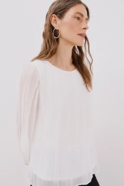 Blusa plissada