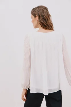 Blusa plissada