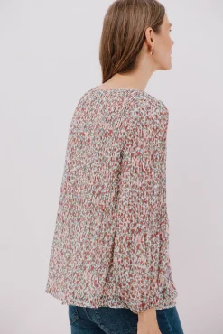 Blusa plissada