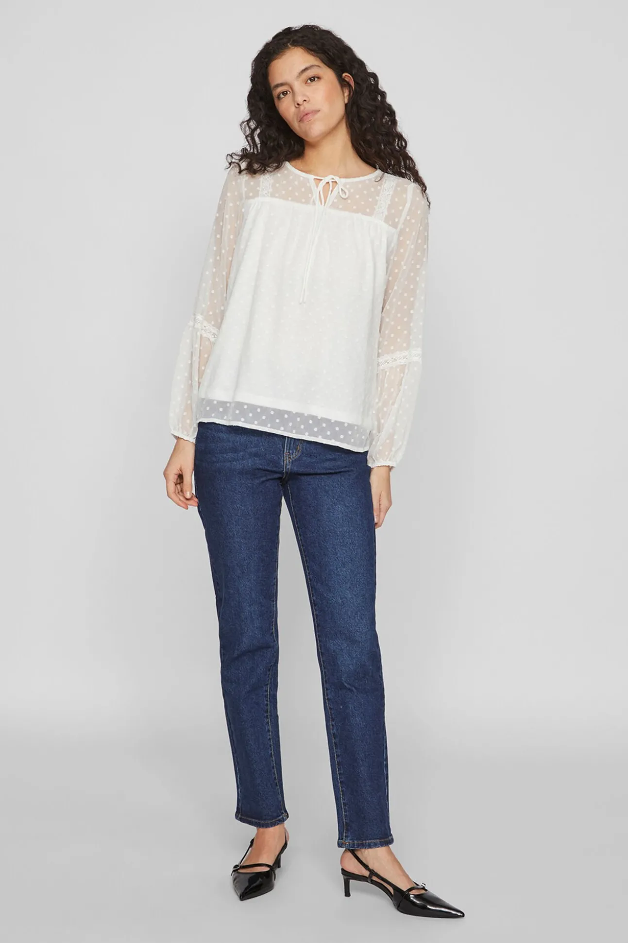 Blusa plumeti de manga comprida