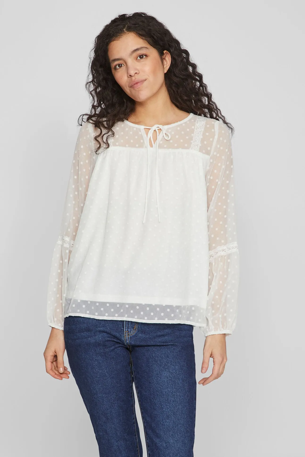 Blusa plumeti de manga comprida