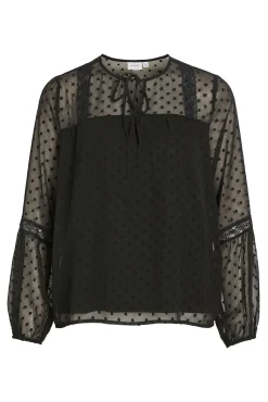 Blusa plumeti de manga comprida