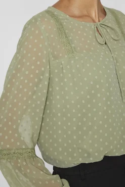 Blusa plumeti de manga comprida