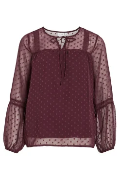 Blusa plumeti de manga comprida