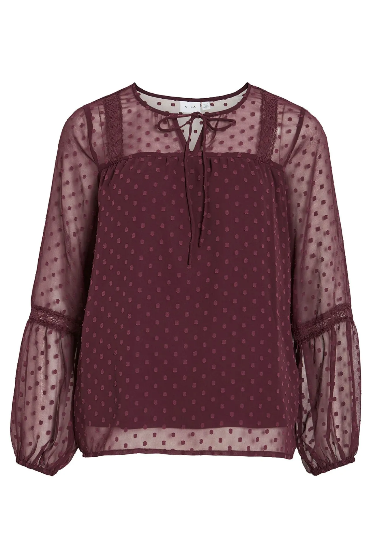Blusa plumeti de manga comprida