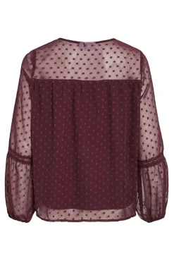 Blusa plumeti de manga comprida