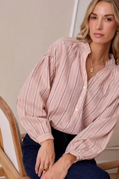 Blusa riscas de lurex