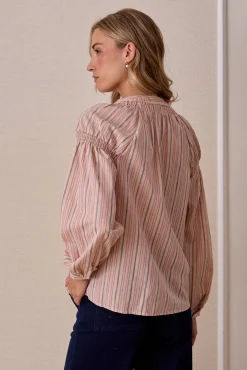 Blusa riscas de lurex