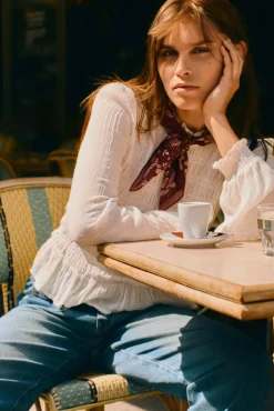 Blusa romântica com elástico