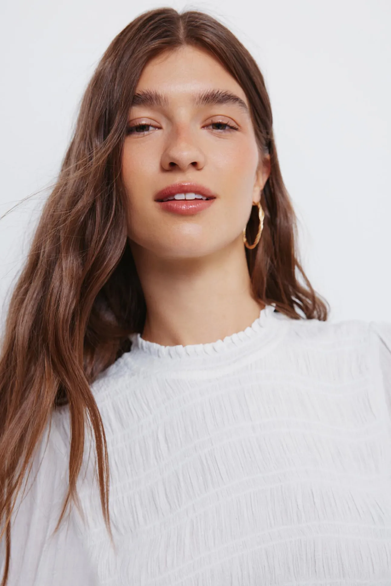 Blusa romântica com elástico