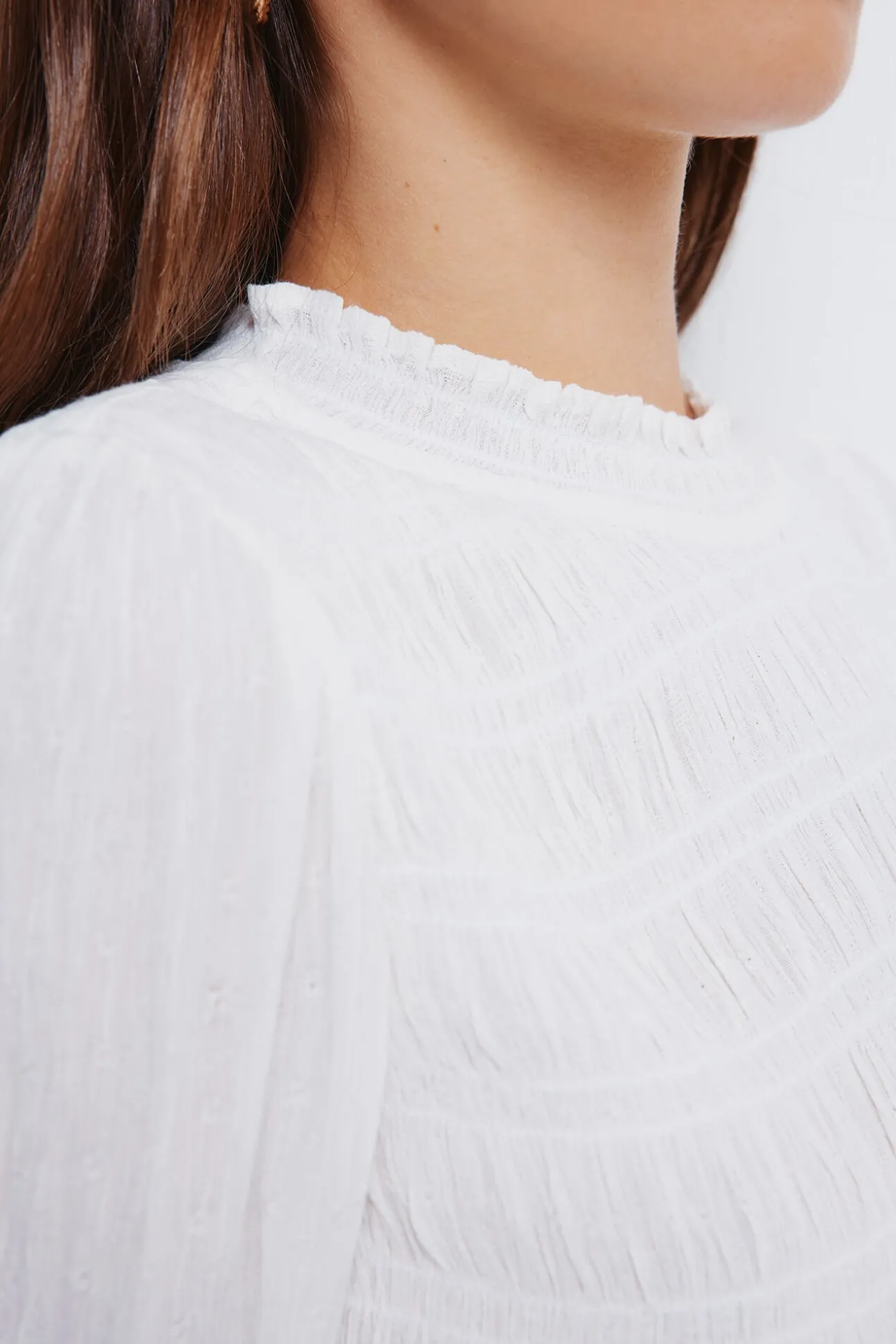 Blusa romântica com elástico