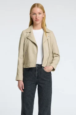 Blusão biker cropped 100% couro.