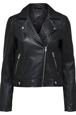 Blusão biker cropped 100% couro.