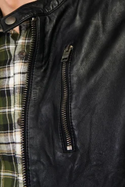 Blusão biker pele