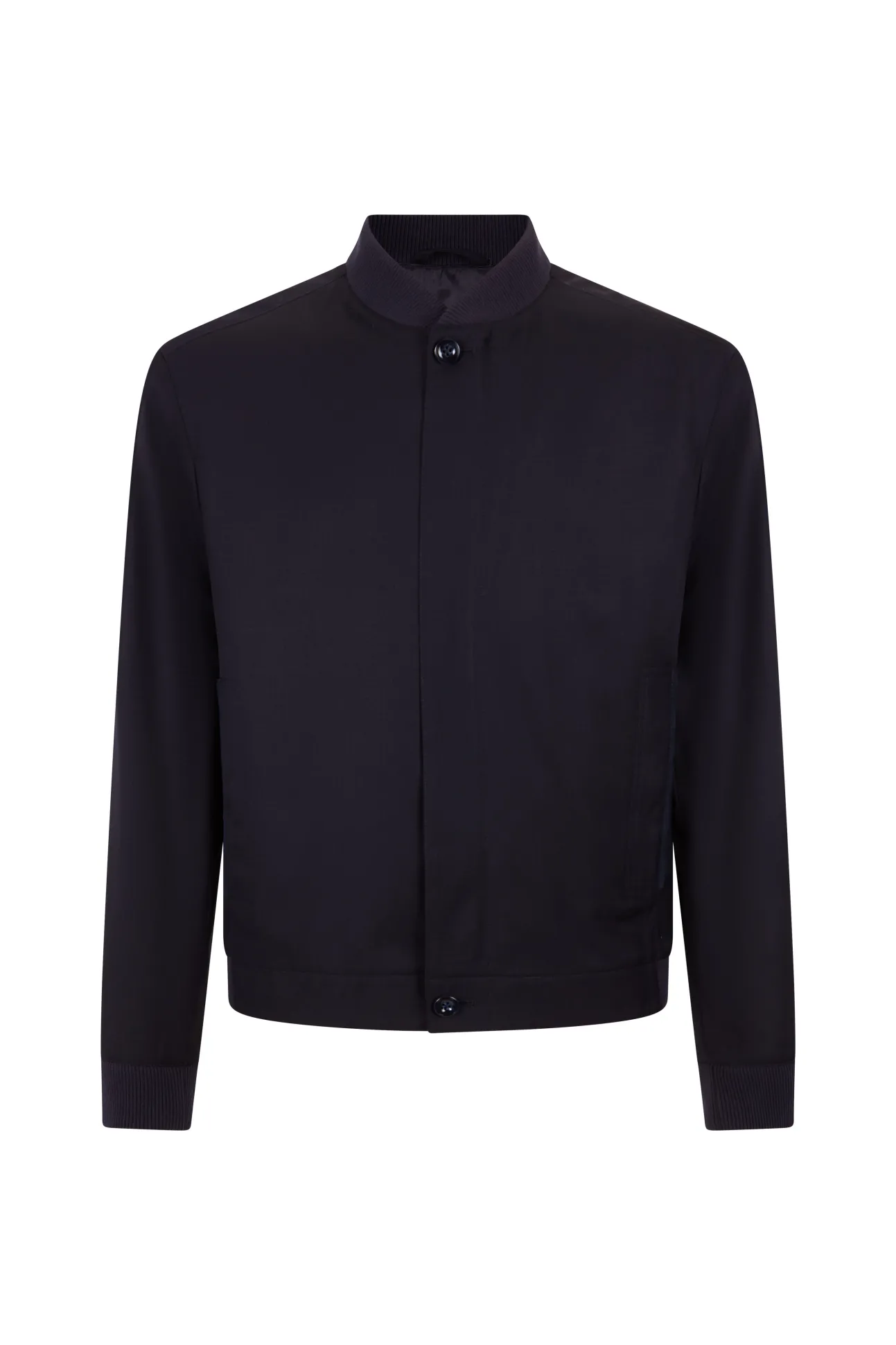 Blusão de lã estilo bomber