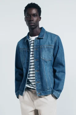 Blusão denim básico
