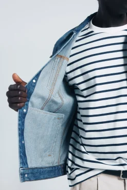 Blusão denim básico