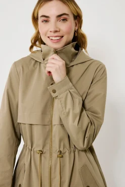 Blusão parka com capuz