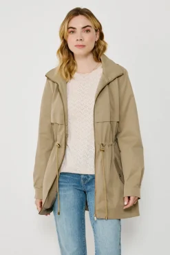 Blusão parka com capuz