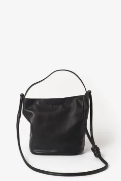 Bolsa bucket M de pele