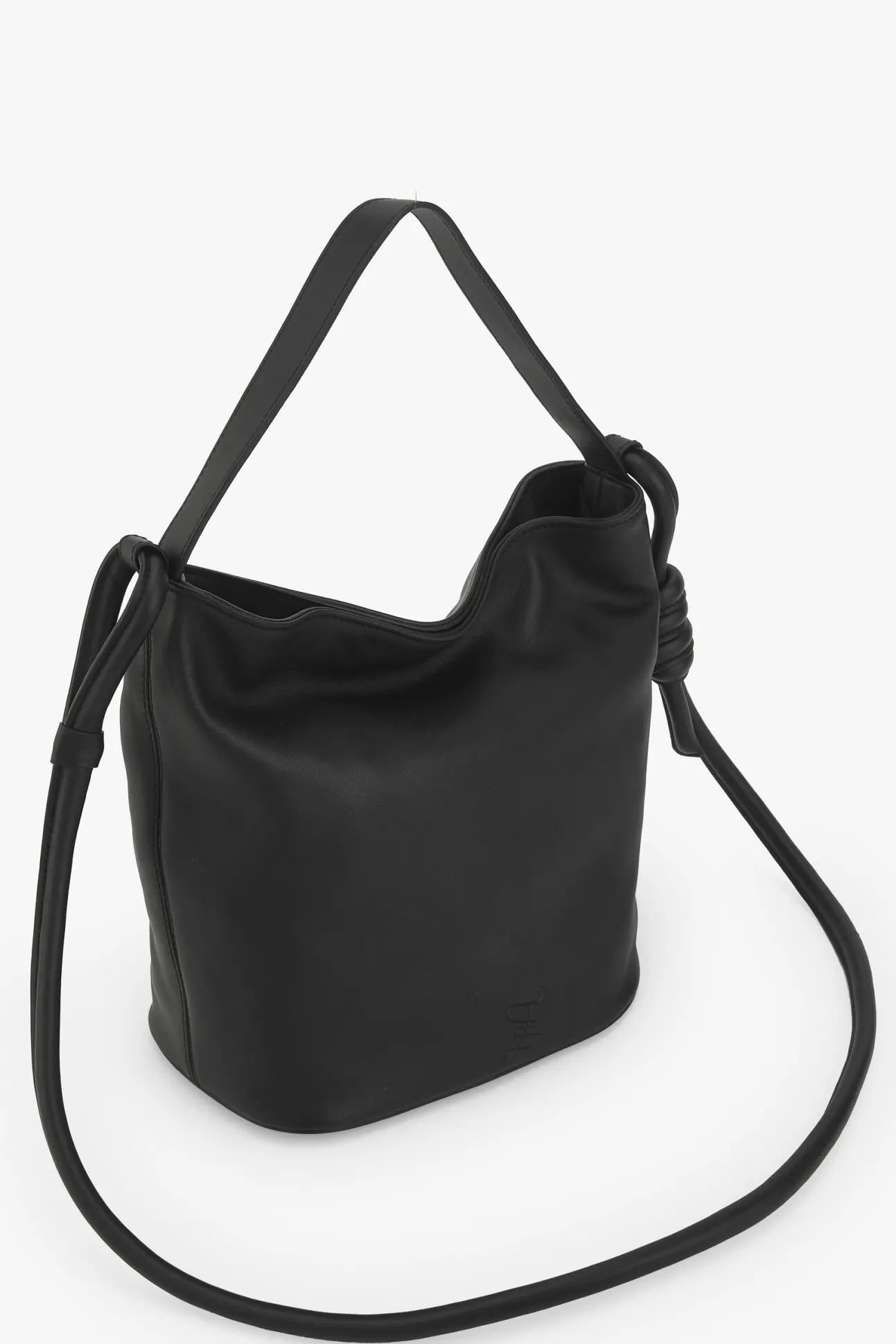 Bolsa bucket M de pele