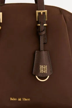 Bolsa de compras de nylon com fivelas