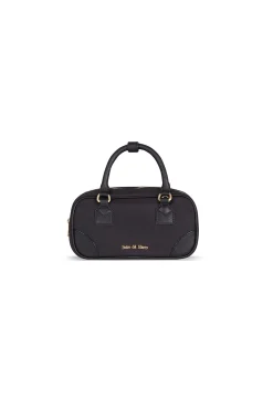 Bolsa de mala de tiracolo de nylon com zíper