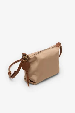 Bolsa de ombro com logo de nylon porque