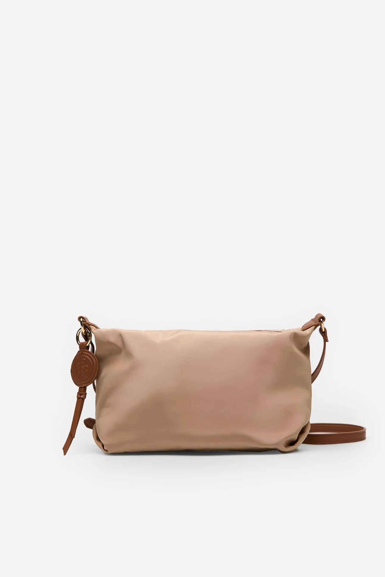 Bolsa de ombro com logo de nylon porque