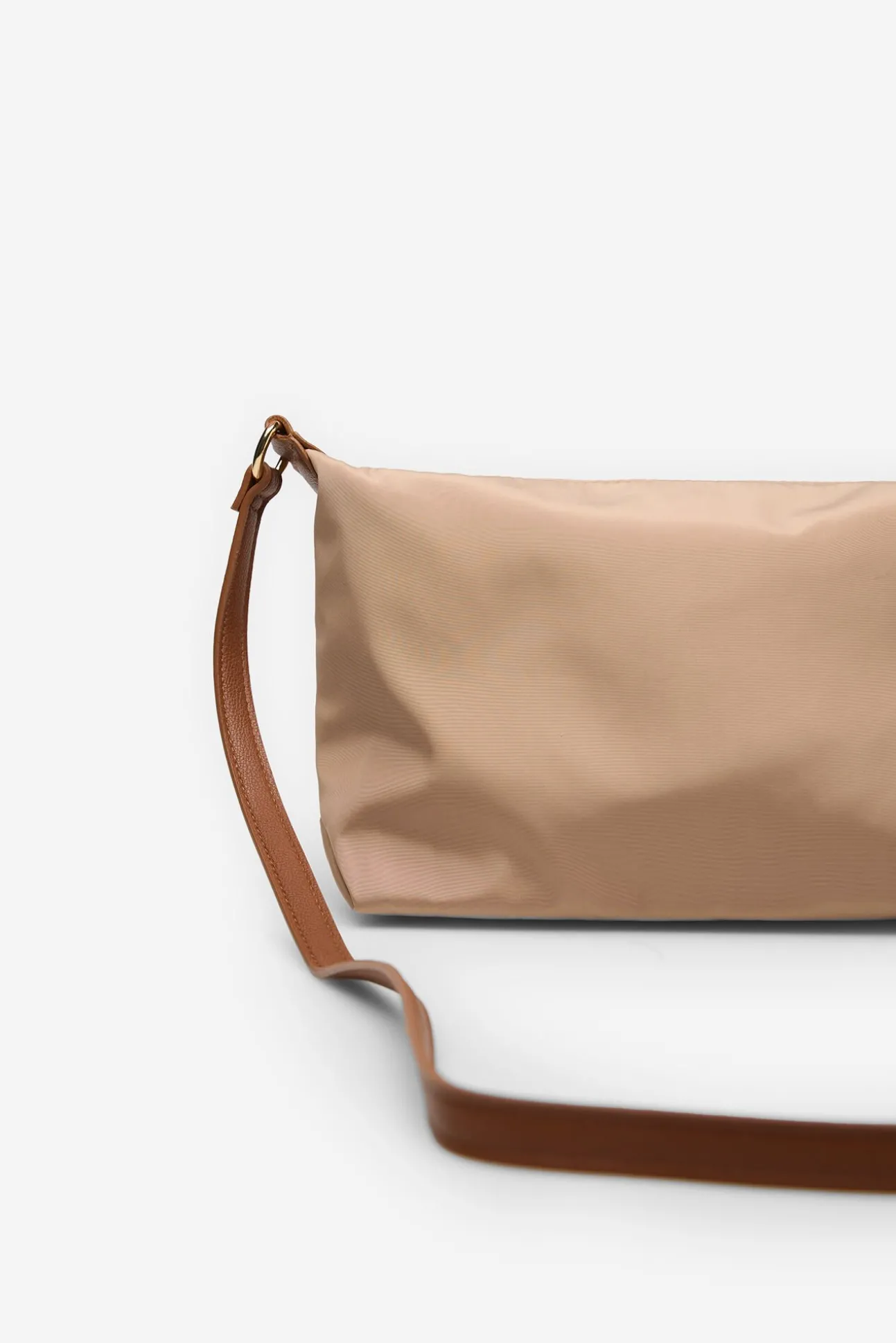 Bolsa de ombro com logo de nylon porque