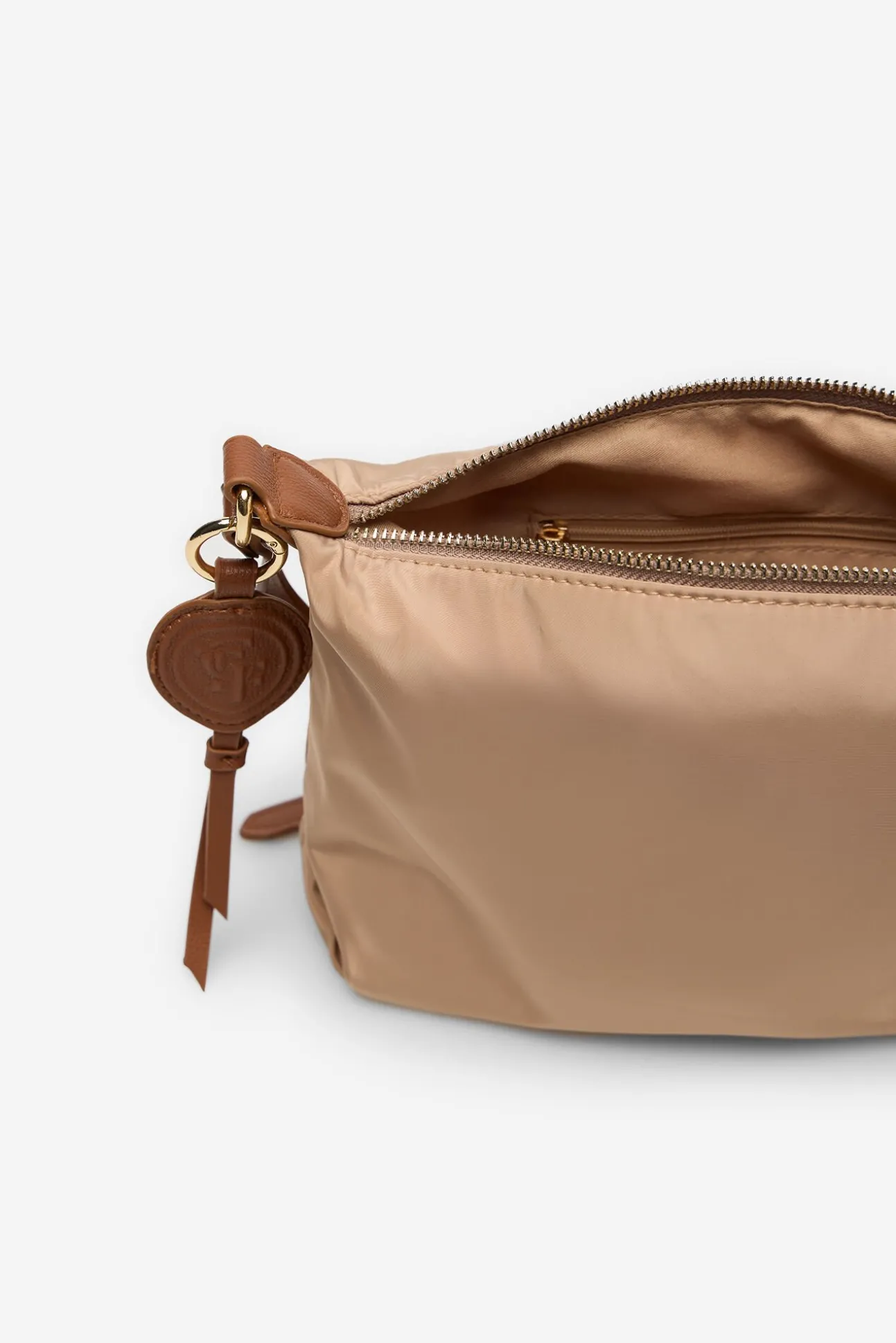 Bolsa de ombro com logo de nylon porque