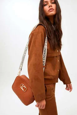 Bolsa de ombro com monograma
