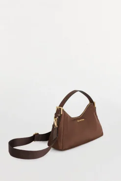 Bolsa de ombro de nylon com fivelas