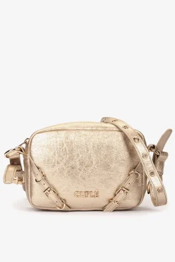 Bolsa de ombro em couro tecnológico