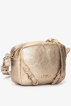 Bolsa de ombro em couro tecnológico
