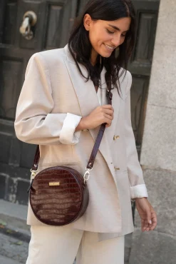 Bolsa de ombro Olympia Coco bordô