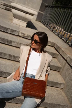 Bolsa tiracolo Charlotte praliné