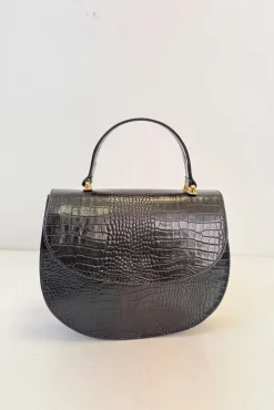 Bolsa tiracolo Otilia coco preta