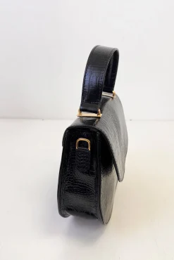 Bolsa tiracolo Otilia coco preta
