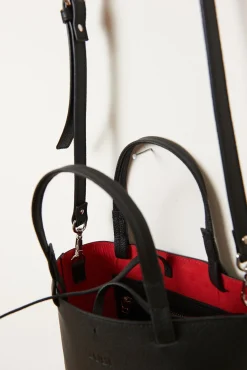 Bolsa tote Isak S de pele
