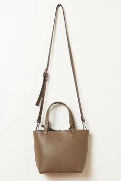 Bolsa tote Isak S de pele