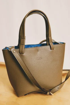 Bolsa tote Isak S de pele