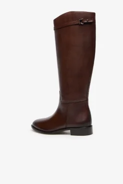 Bota de montaria de pele
